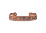 Mens Copper "Strength" Magnetic Banngle in Copper - Medi Safe by Arabesques Jewels 