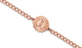 MediSafe by Arabesques Jewels. Waterproof SOS Talisman Bracelet. Stainless Steel. Rose Gold