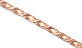 Ladies Titanium Hugs and Kisses Titanium Bracelet in Rose Gold