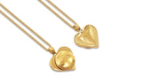 MediSafe by Arabesques. Ladies Heart Stainless Steel SOS Talisman Necklace in Gold