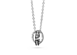 Mens Stainless Steel "Eternal Love" Eternity Necklace Pendant - Medi Safe by Arabesques Jewels 