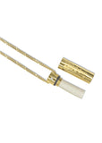 MediSafe by Arabesques Jewels. 30" Stainless Steel SOS Talisman Necklace in Gold - Medi Safe by Arabesques Jewels 