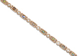 Ladies Titanium Paua High Strength 4 Elements Bracelet in Rose Gold - Medi Safe by Arabesques Jewels 