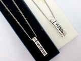 SOS TUBE NECKLACE/PENDANT MEDICAL INFO ALERT/EMERGENCY/STAINLESS STEEL TALISMAN - Medi Safe by Arabesques Jewels 