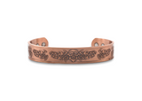 Mens Copper Tribal Skull Magnetic Bangle