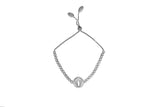 Womens Sterling Silver & CZ Angel Wings Tennis Bracelet in Silver
