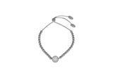 Womens Sterling Silver & CZ Pavé Ball Tennis Bracelet