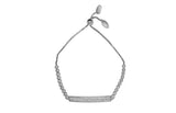 Womens Sterling Silver & CZ Identity Tennis Bracelet in Silver